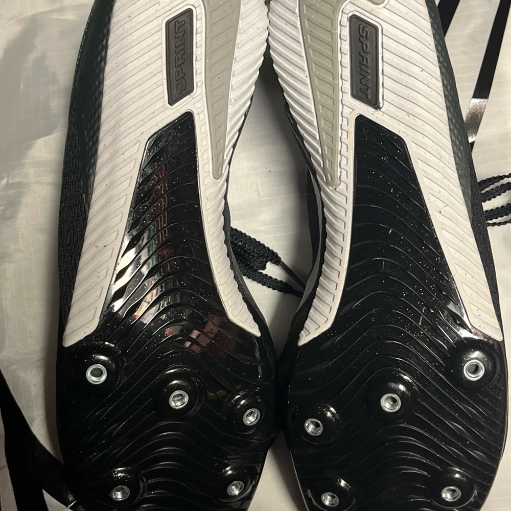 Nike Men’s Zoom Rival Sprinter Track Spikes Black Silver DC8753-001 NEW - Picture 3 of 6